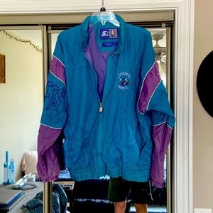 Original Charlotte Hornets Windbreaker size L